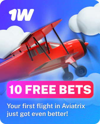 10 Free bets your first flight Aviatrix 1win